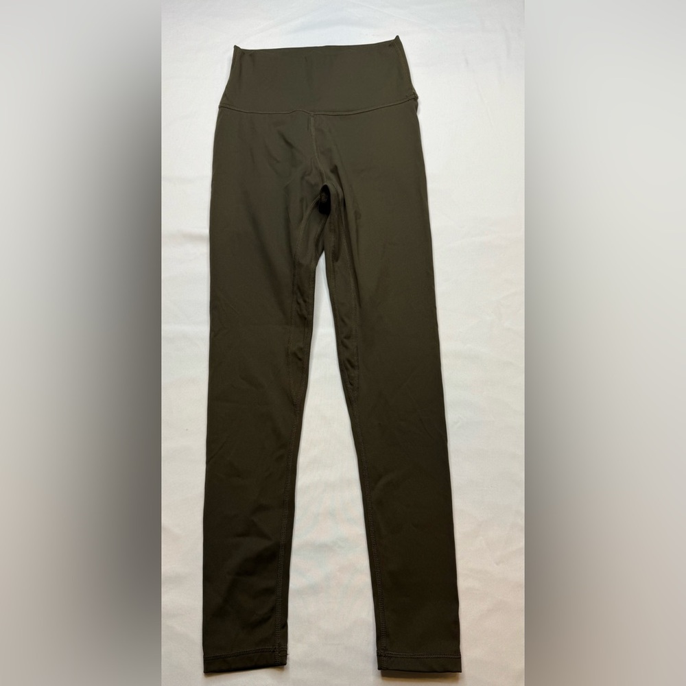 Lululemon Olive Green High-Waisted Leggings